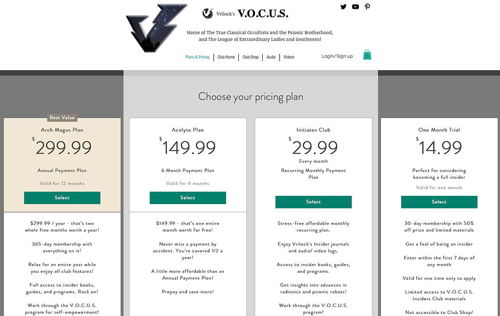 Vrilock's Psionics Club Opens to All