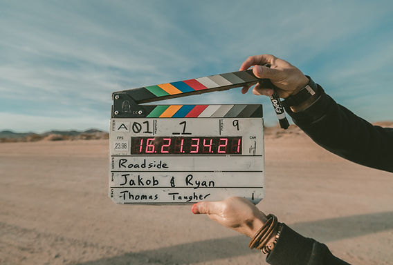 Film Clapperboard Outdoors
