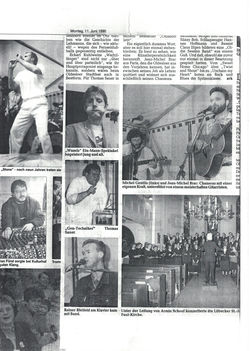 Allemagne, concert avec Jean Michel Brac