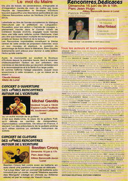 Ouverture des "Rencontres autour de l’Ecriture » à LUNEL