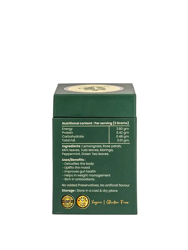 seven himalayan herbs for seven sips tea lemongrass tulsi moringa rose mint peppermint