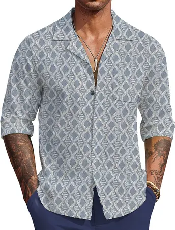 High-quality cotton yarn-dyed crochet fabric featuring a striped design for men's and women's fashion.