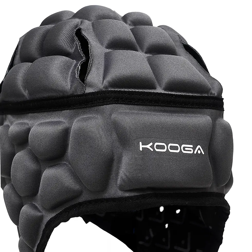 rugby helmet with adjustable ventilation and enhanced safety features side angle
