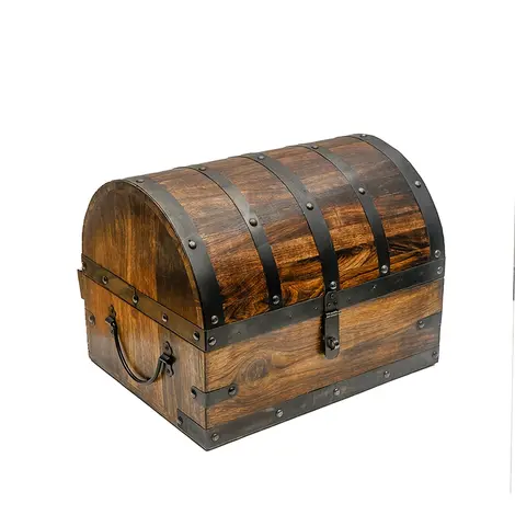 Decorative wooden chest jewellery and cash box — handcrafted home decor gift product photography