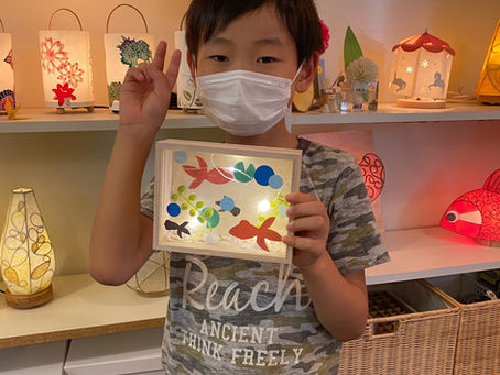 夏休み子どもあかり塾2020 無事終了！ | 手作りライト照明教室 PAPERMOON（東京 自由が丘）