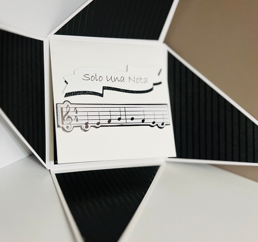 Thumbnail: Solo Una Nota Gracias (Just a Note- Thank You) Message in a Box Card