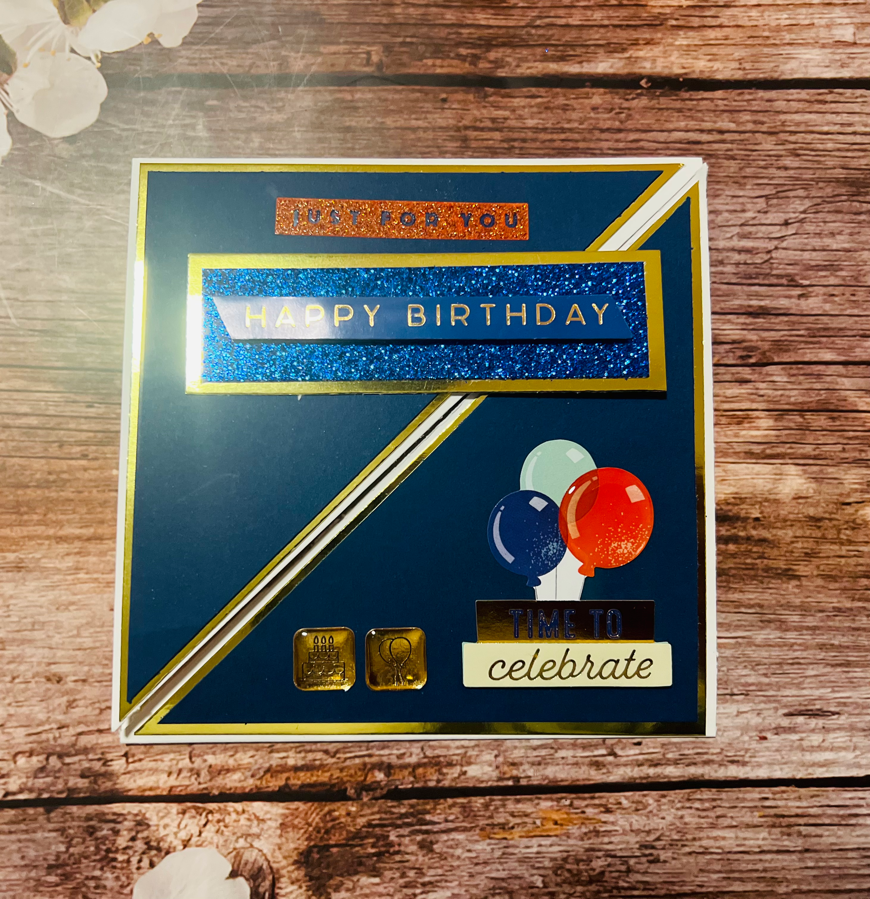 Just for You Happy Birthday Diagonal Card