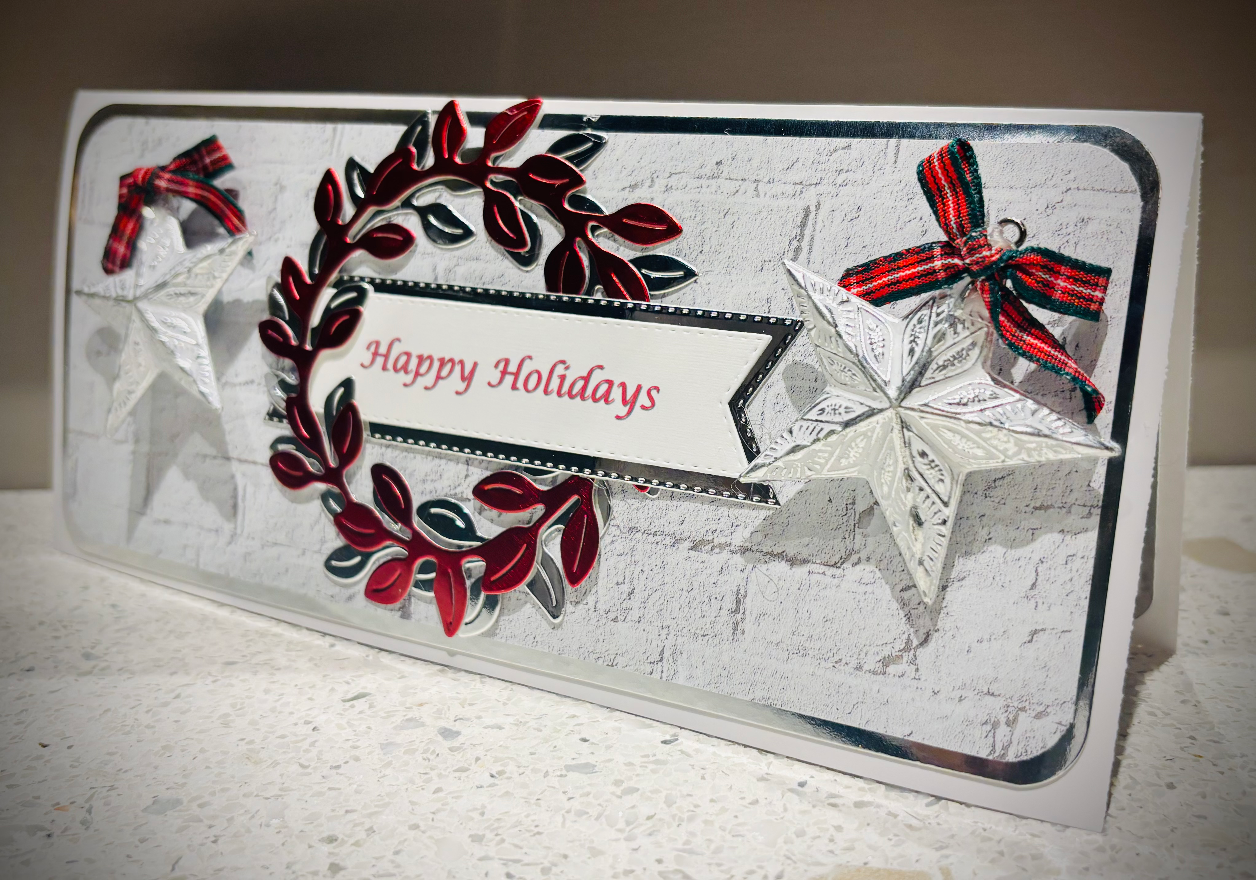 Happy Holiday Wreath Card