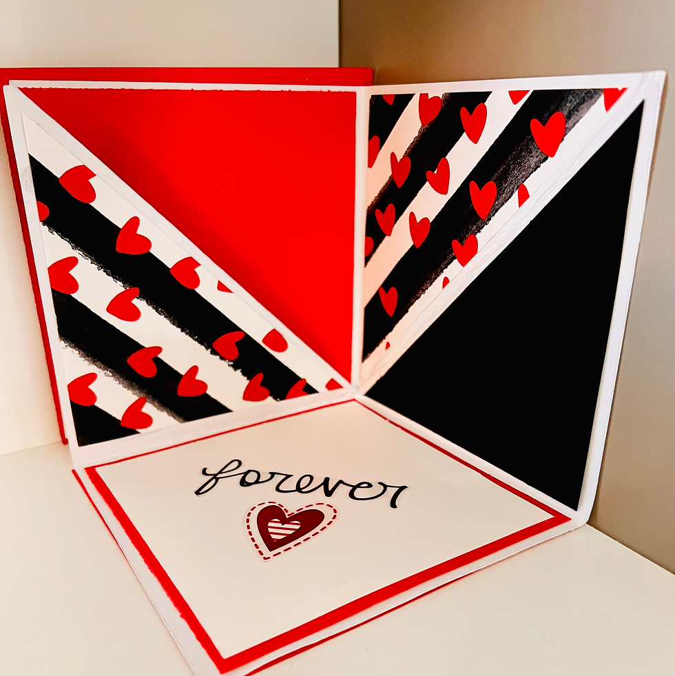 Thumbnail: Happy Valentine's Day Red Rose Multi-Fold Card