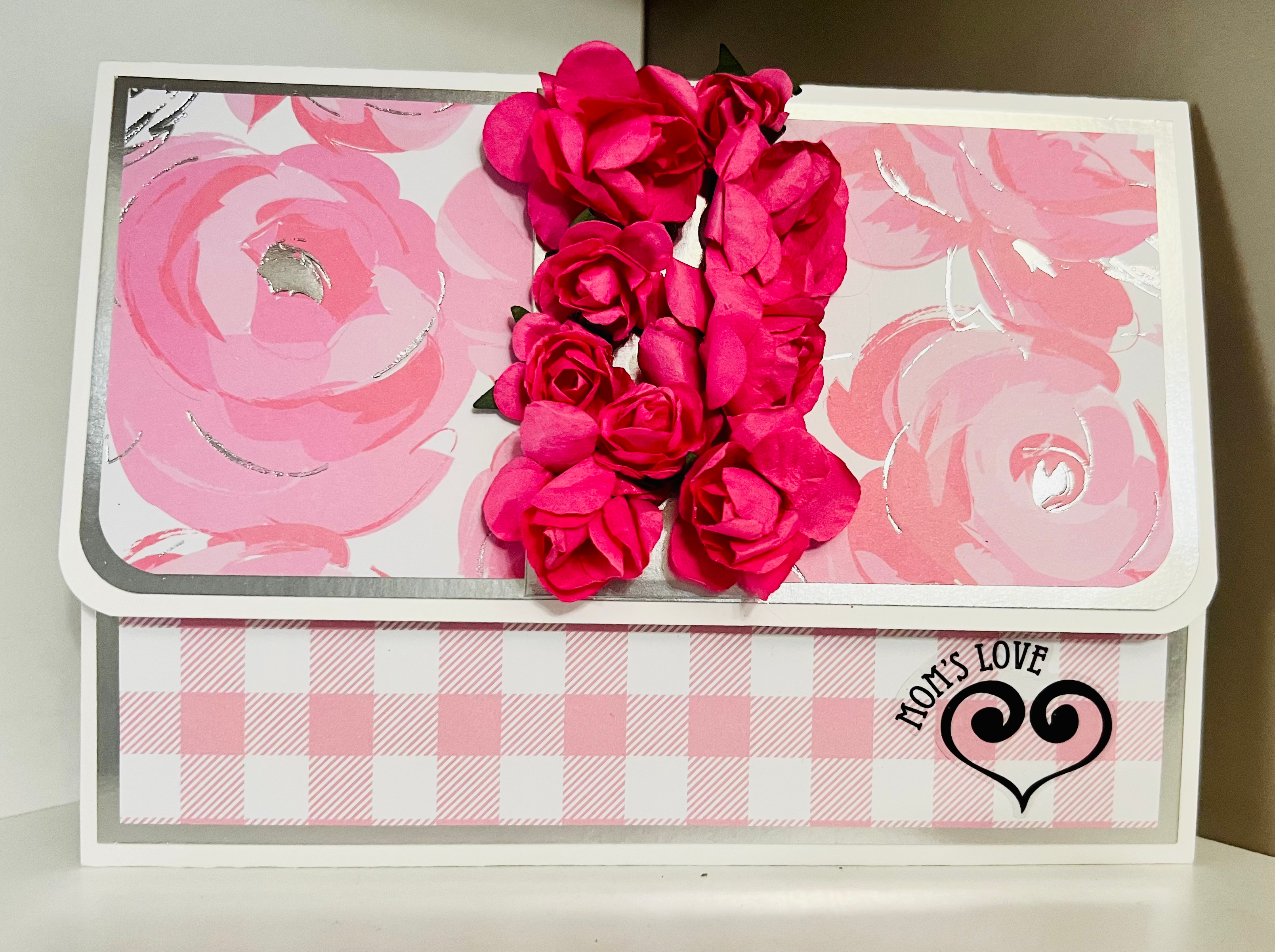 Pink Rose Mom Pocketbook Card