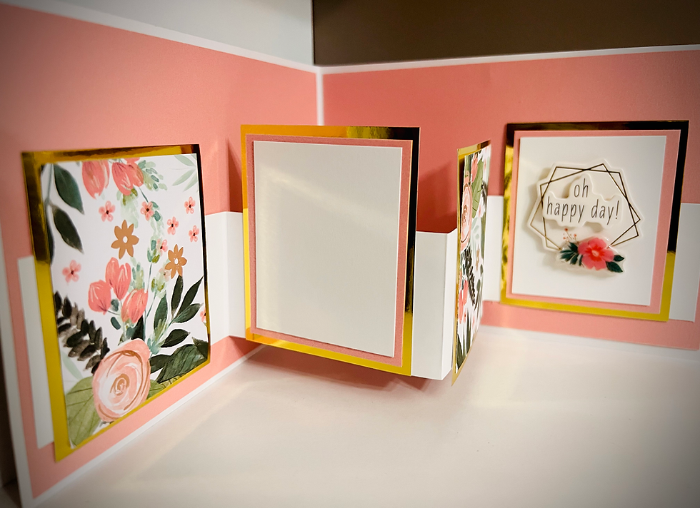 Thumbnail: Hello Baby Girl Embossed Four Square Card