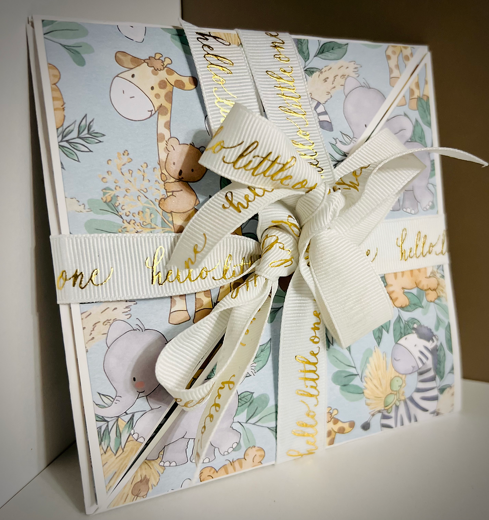 Thumbnail: Hello Little Baby Message in a Box Card