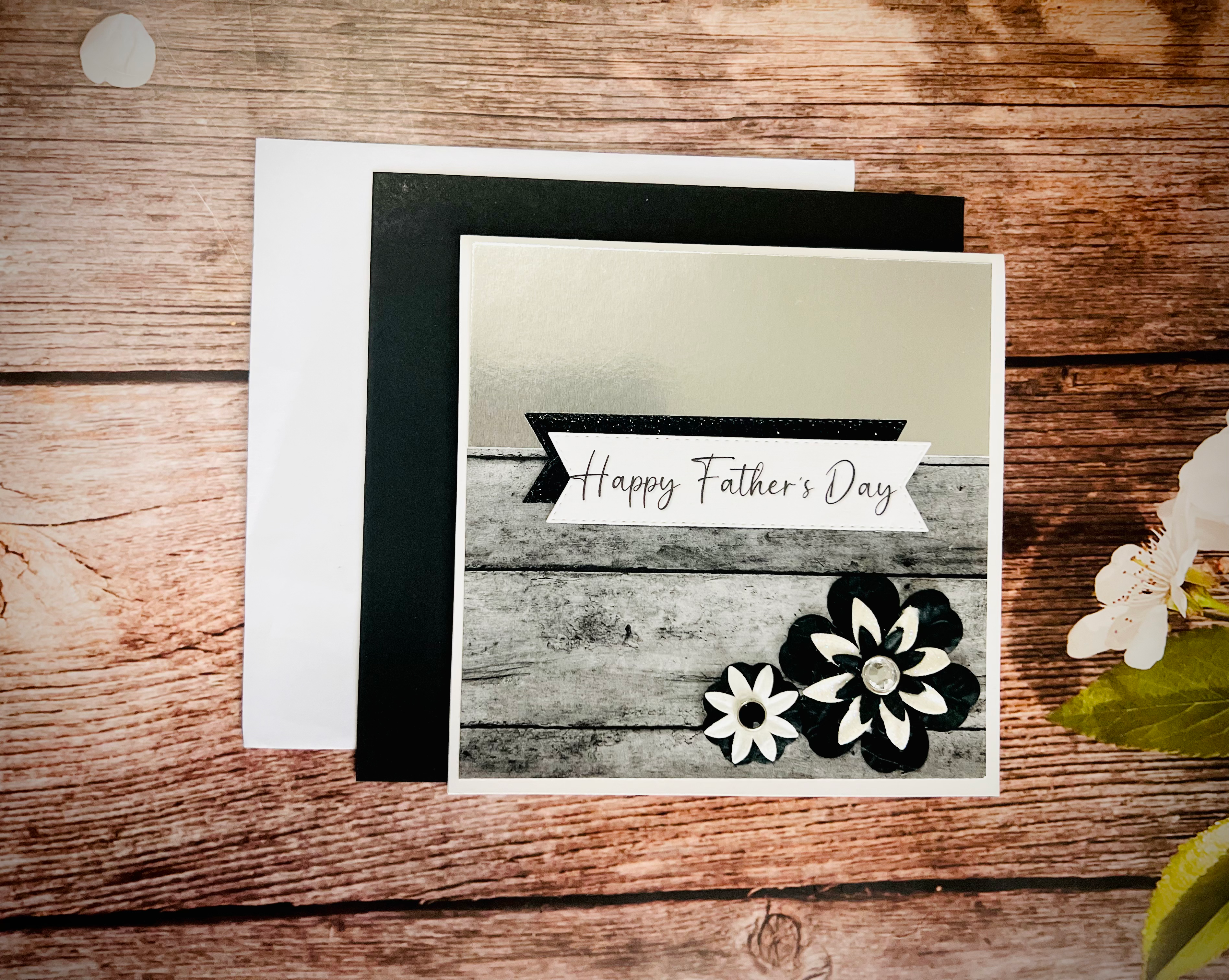 Wood Happy Father's Day Card