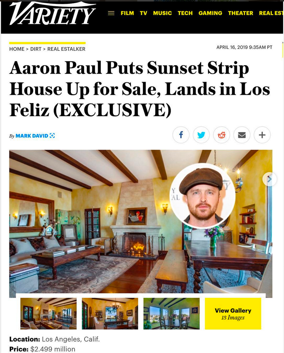 Hollywood Hills celebrity real estate photographed by Luke Gibson Photography
