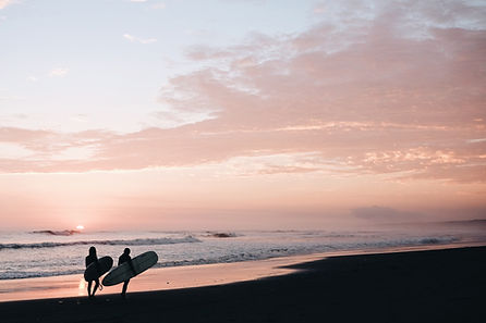 Surfers on the Beach