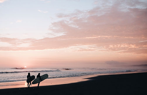 Surfers on the Beach