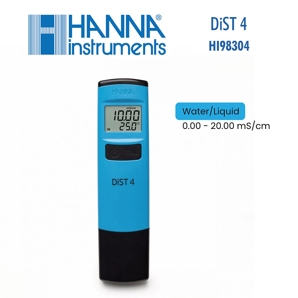 4 In 1 Tds Meter Digital Water Tester INSTRUKART Hanna HI98303 DIST 3 Wasserdichter EC-Tester (0-2000 µS Ec Meter