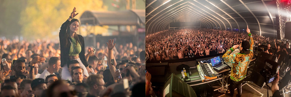 Outdoor festival photography and indoor festival photogarphy