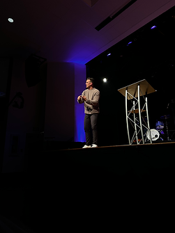 Grant Todd teaching from the Bible