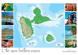 Carte postle Guadeloupe