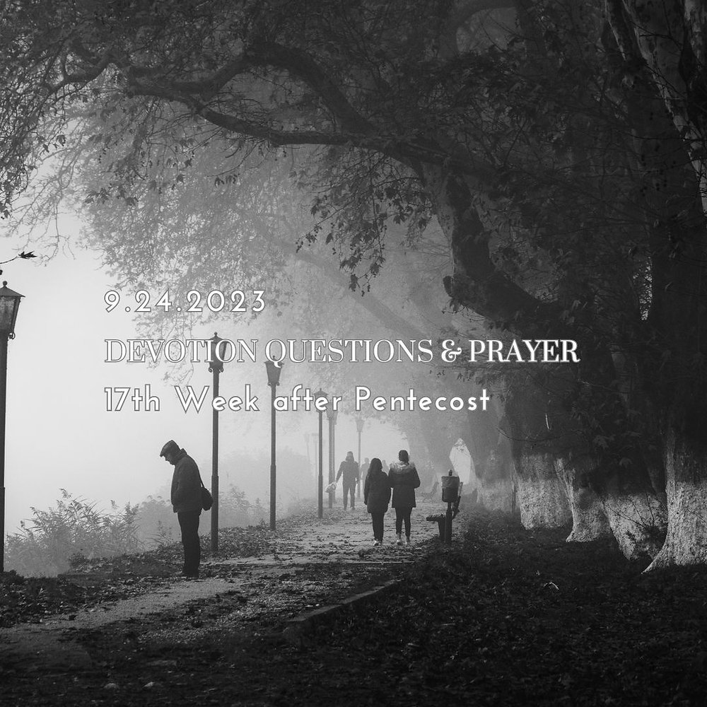Devotion Questions & Prayer