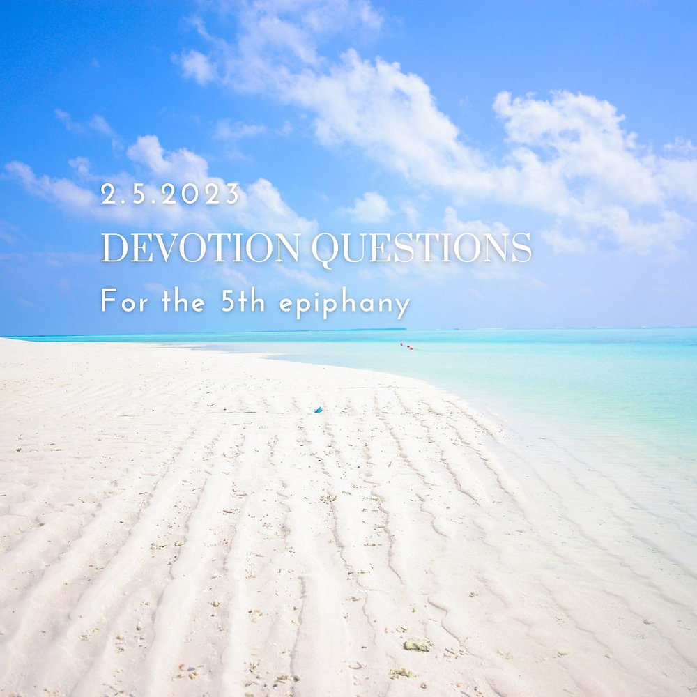 Devotion Questions