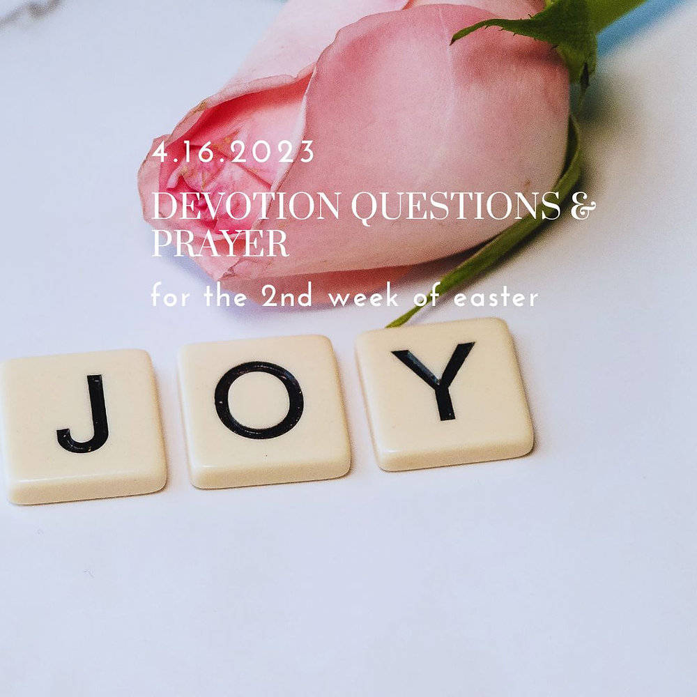 Devotion Questions & Prayer