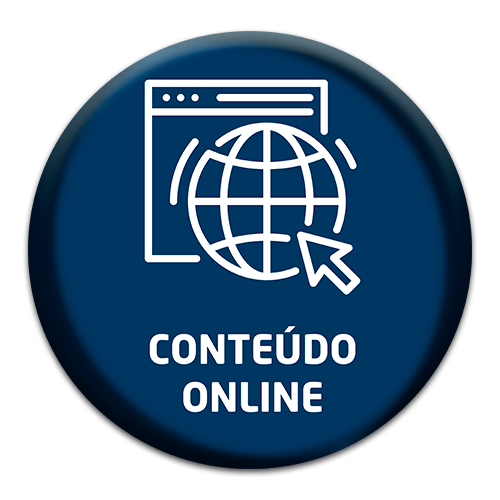 ícone conteudo online