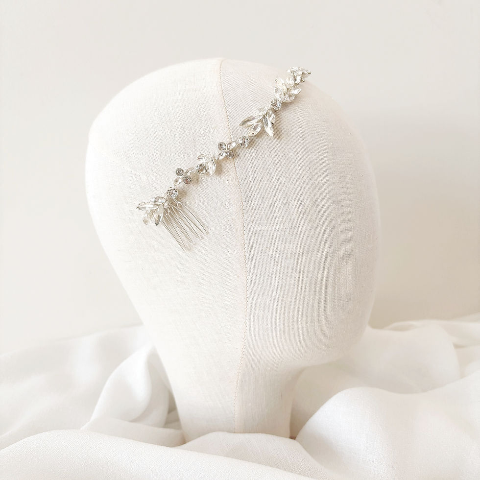 Miniatura: LOUISE · coroncina sposa · modello Bucaneve