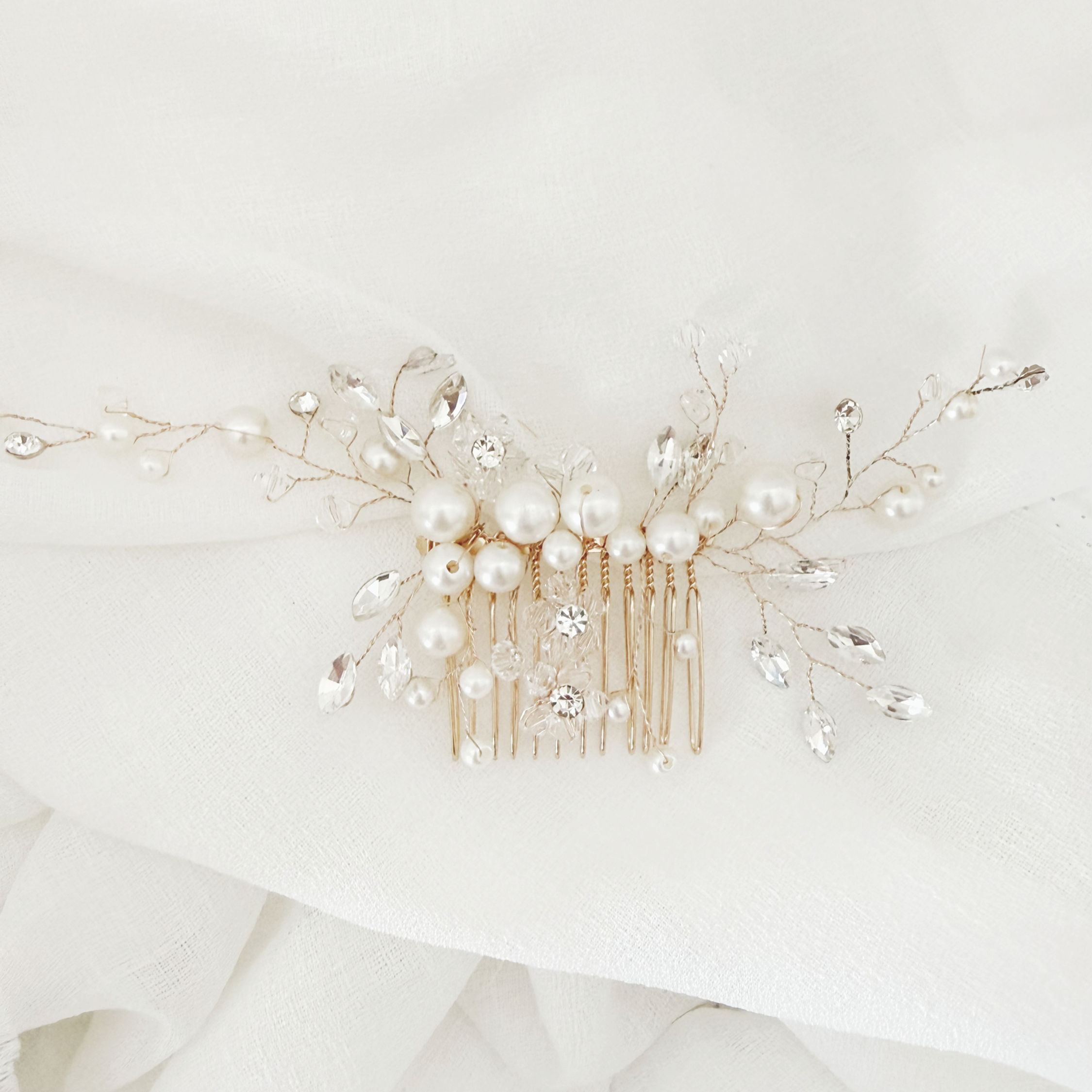 ELODIE · fermaglio sposa · modello Gemone Oro