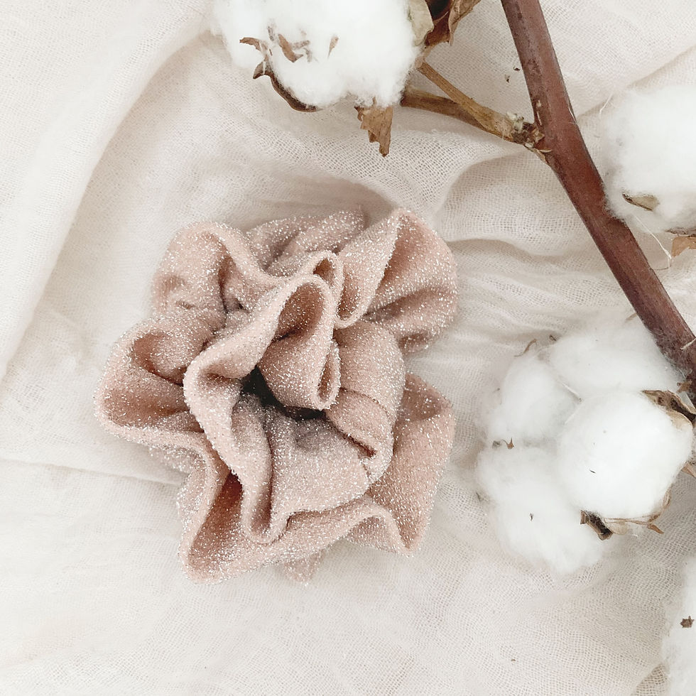 GLITTER XRISTMAST Edition | Scrunchie Rosa