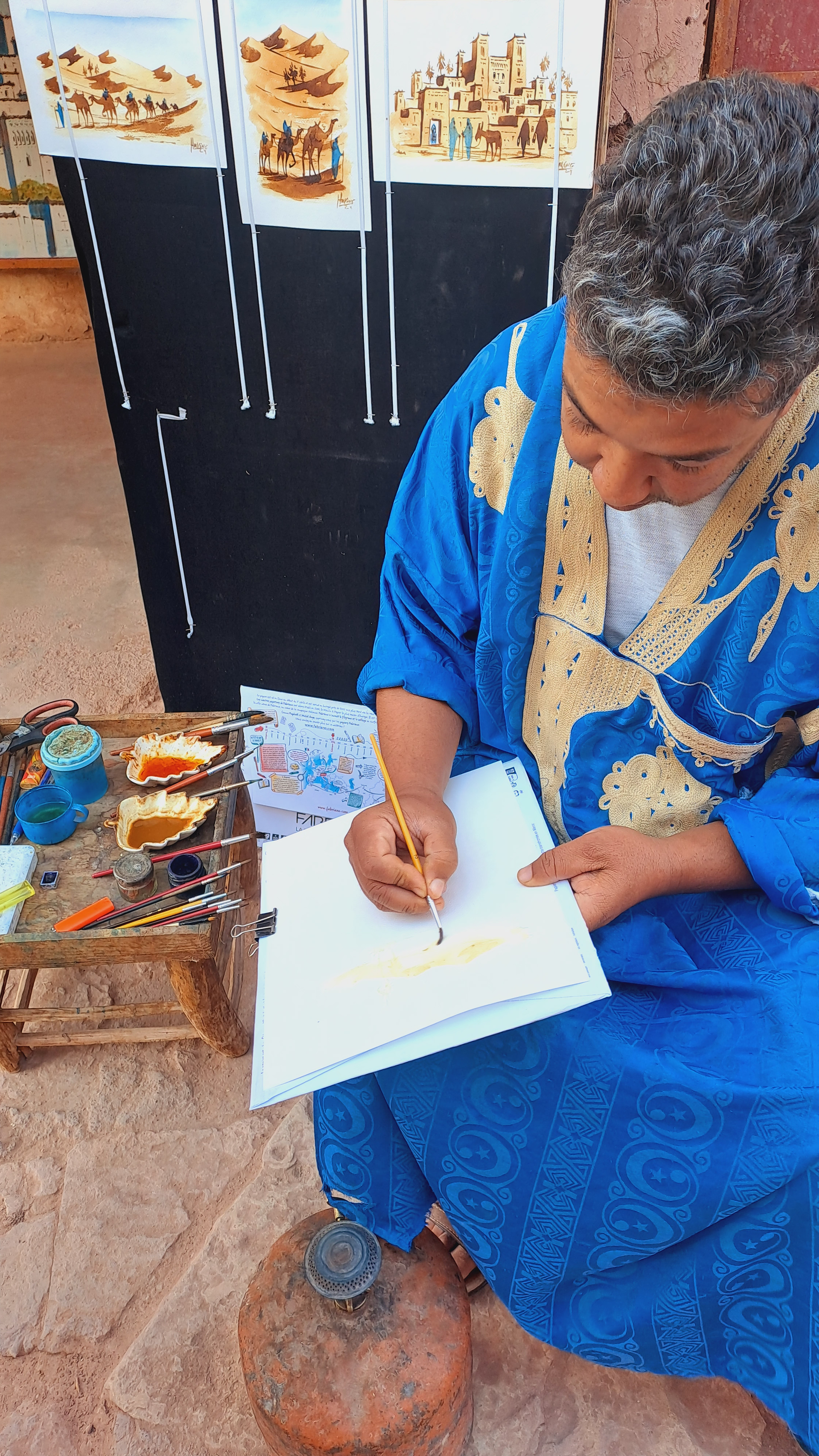 shops and craftsman in Ait Ben Haddou Morocco