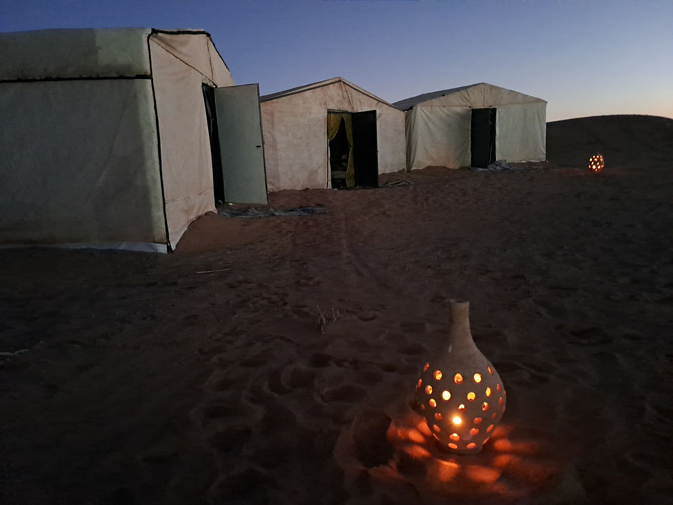 bivouac dans les dunes