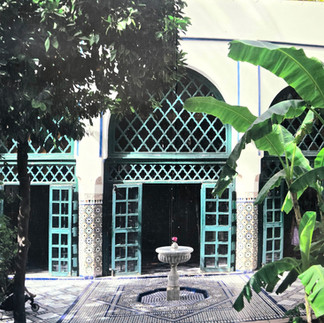 cour du palais de la bahia marrakech