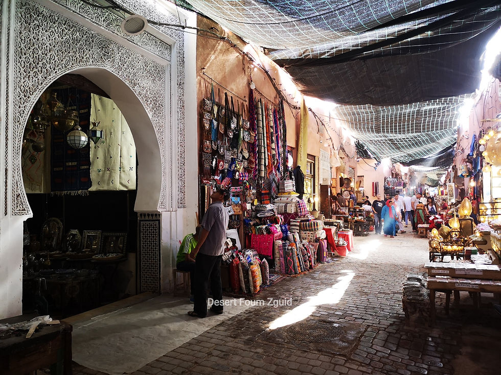 visit of the souks of Marrakech