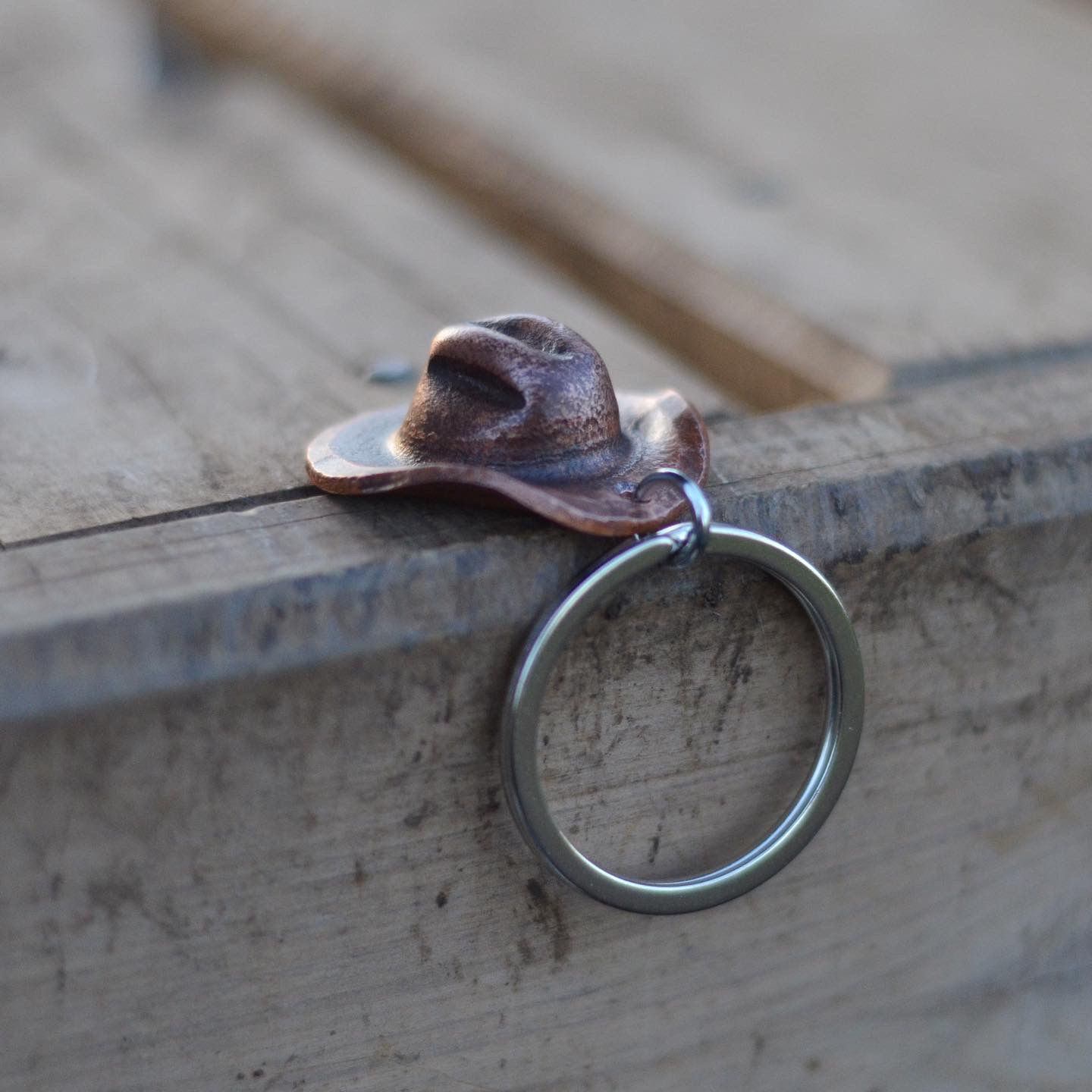 Cowboy Hat Keyring   