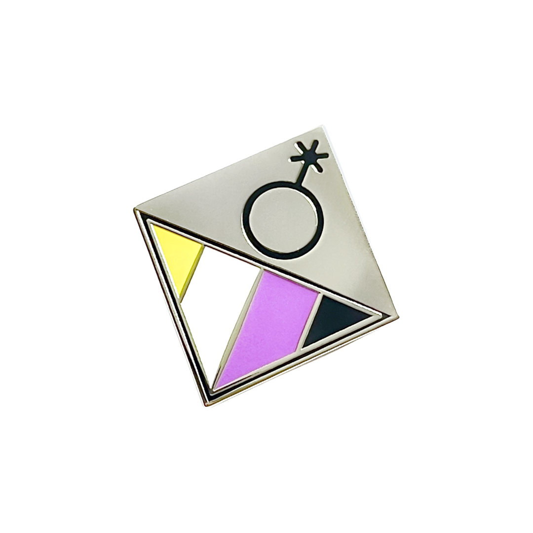 Non-binary Pride Hard Enamel Pin