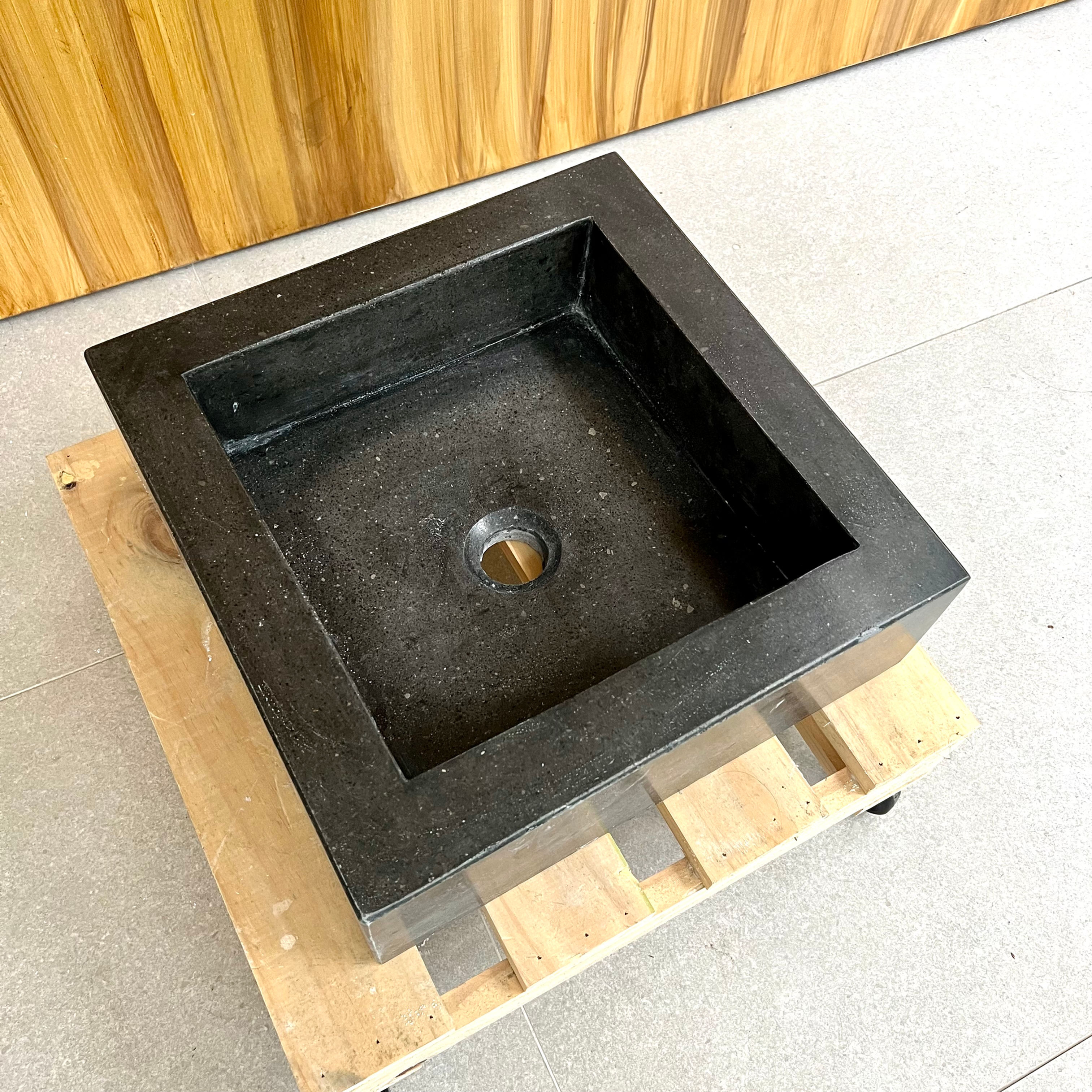 LAVAMANOS CUADRADO NEGRO