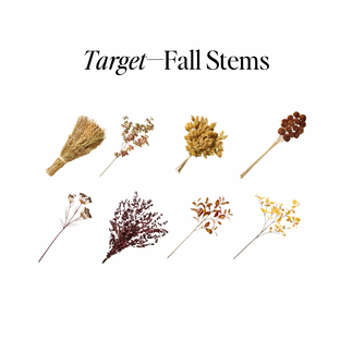 Shop these realistic faux eucalyptus and wheat stems perfect for fall centerpieces and mantel decor.