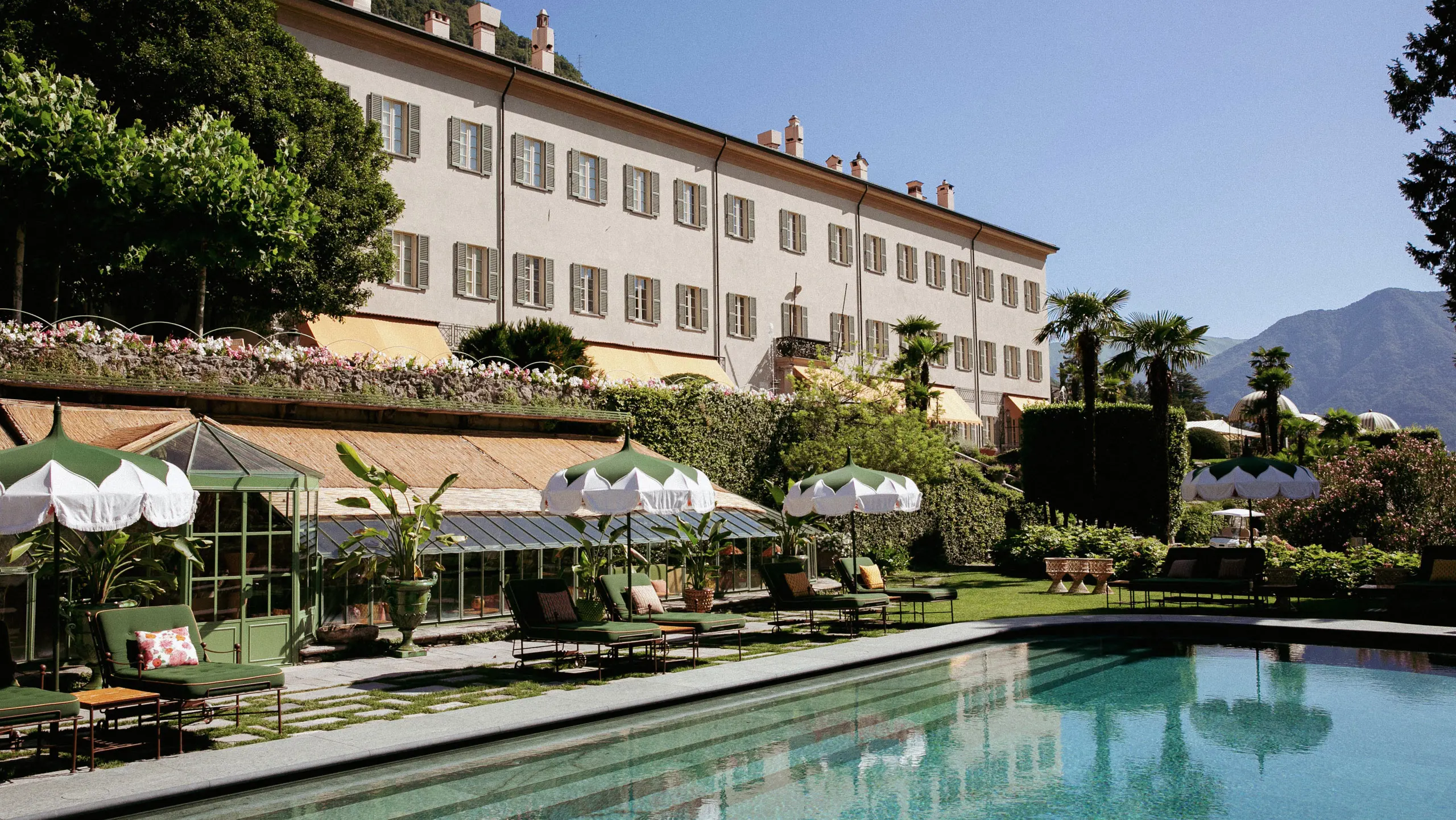 Passalacqua boutique hotel exterior overlooking Lake Como