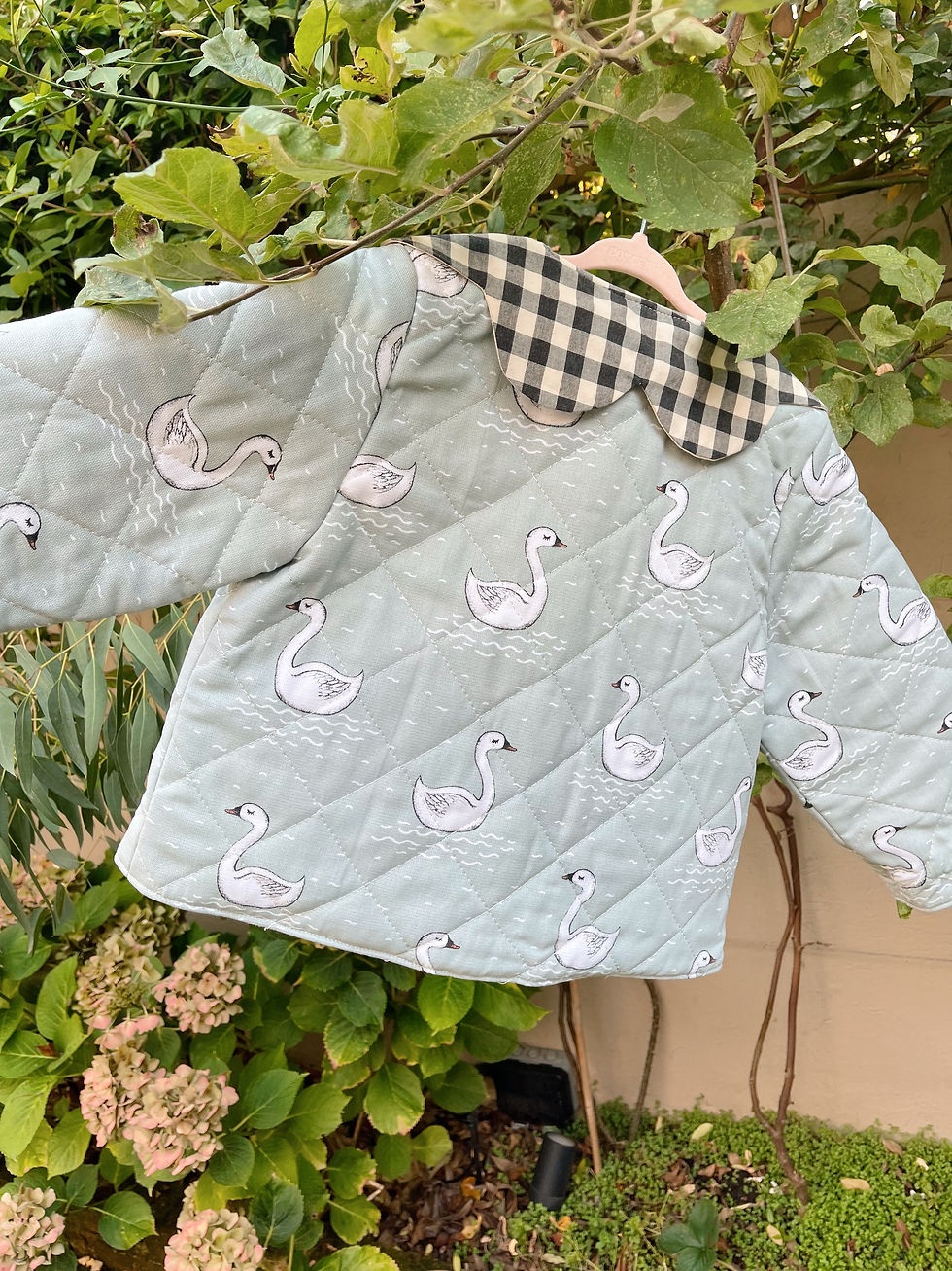 Thumbnail: upcycled quilted jacket, 4-5 years