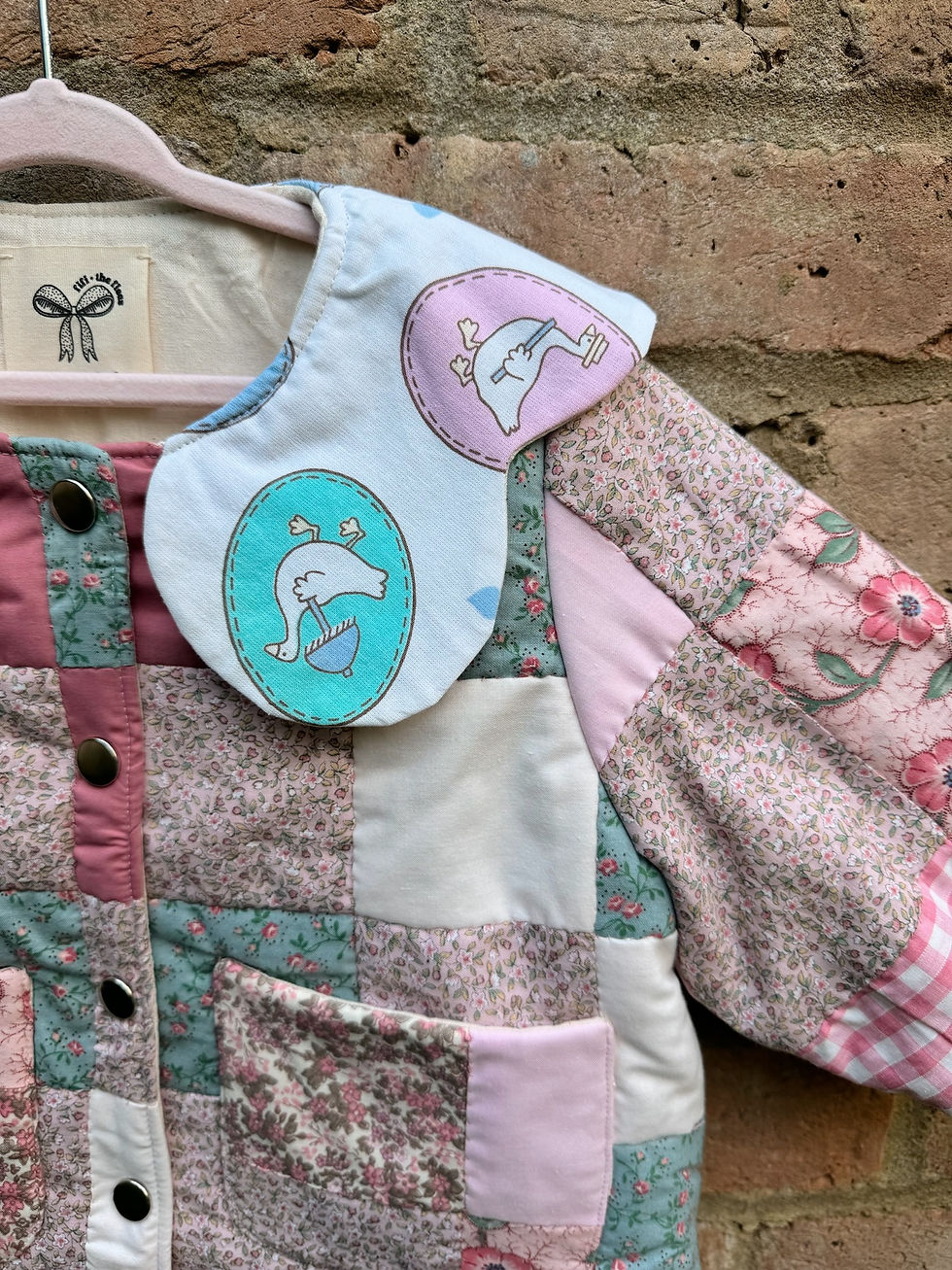 Thumbnail: upcycled quilted jacket, 2-3 years