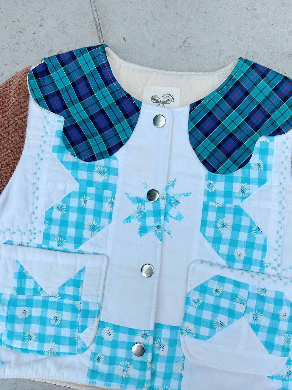 Thumbnail: upcycled quilted jacket, 2-3 years