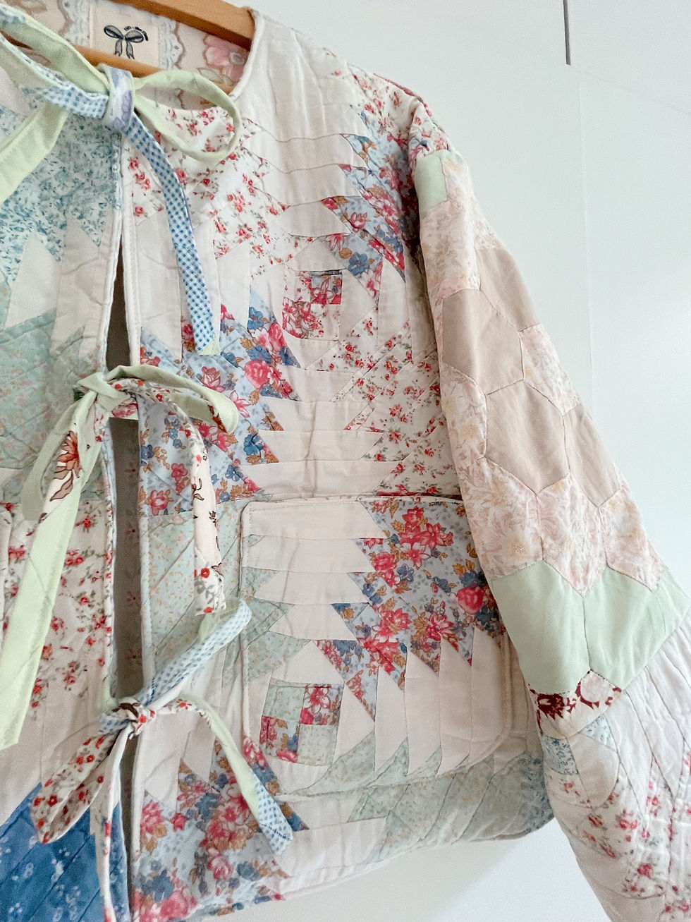 Thumbnail: upcycled reversible jacket, UK 10-12