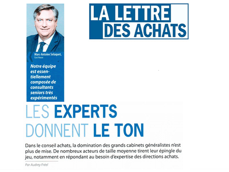 La lettre des achats: Les experts donnent le ton