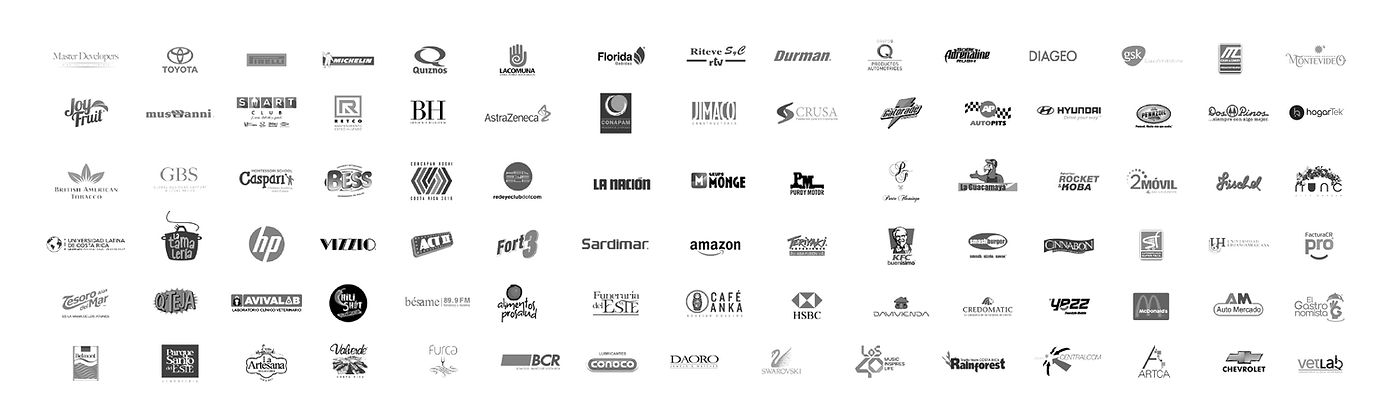 Brands I have worked with (advertising, digital marketing, graphic design)