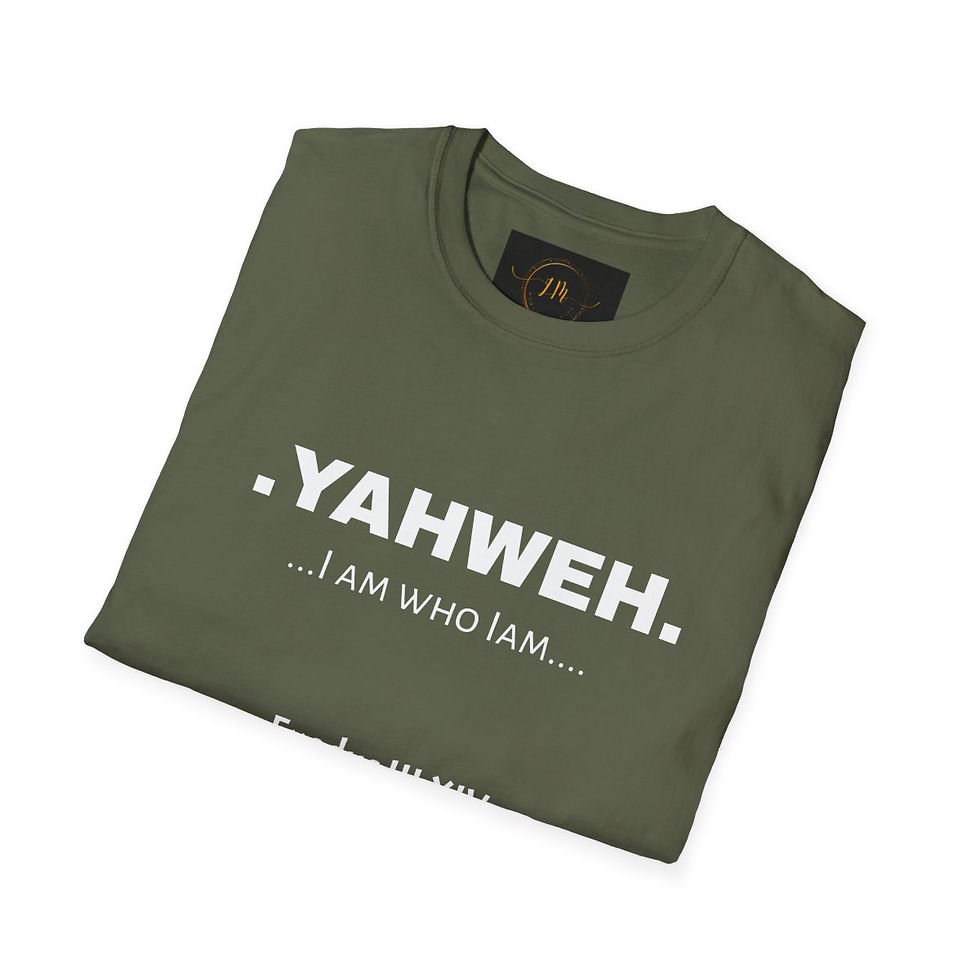 Thumbnail: Softstyle T-Shirt, Inspiring BibleQuote "YAHWEH"