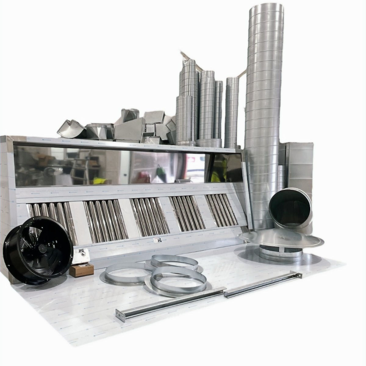 Commercial Kitchen Canopy Kit- 14 Ft