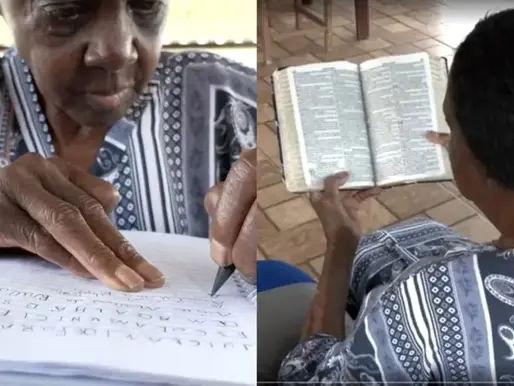Mujer mayor regresa a la escuela para cumplir su sueño de leer la Biblia: "Vi a todos leyéndola en la iglesia".