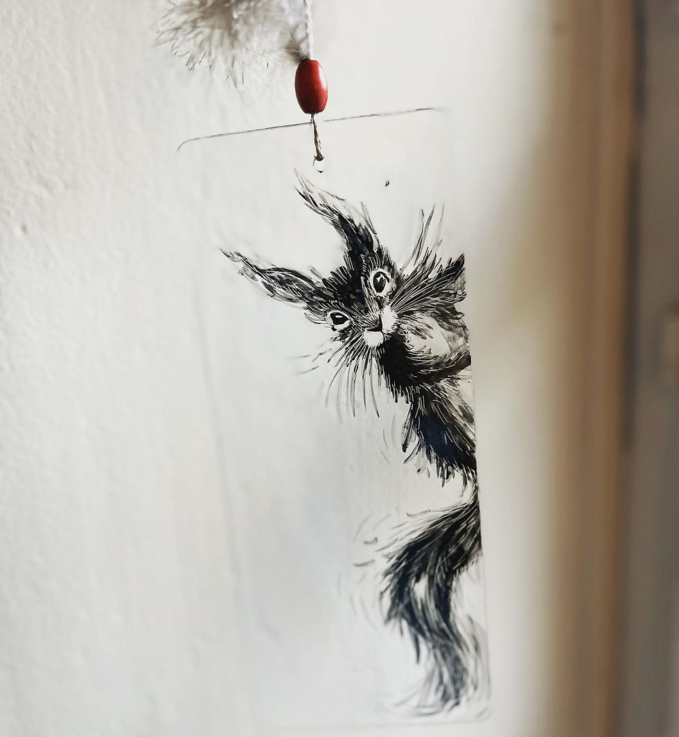 Glasmalerei Eichhörnchen